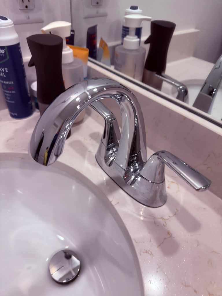 Polished fixtures after office cleaning
